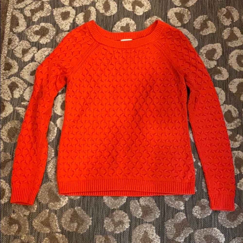 Cable knit sweater